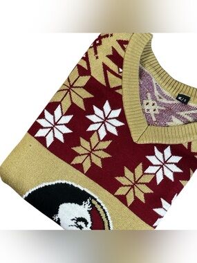 Florida State Seminoles Christmas Sweater Women’s Small Holiday Knit FSU